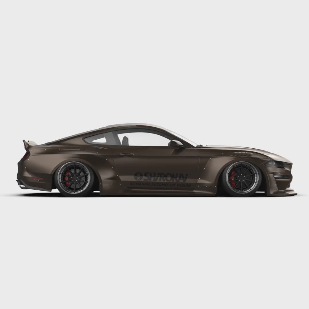 
                  
                    Load and play video in Gallery viewer, SHIROKAI Ford Mustang S550 GT (18+) Widebody kit
                  
                